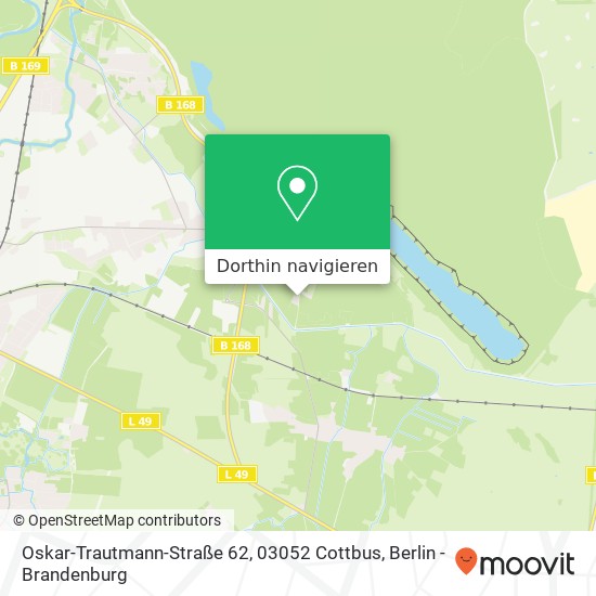 Oskar-Trautmann-Straße 62, 03052 Cottbus Karte