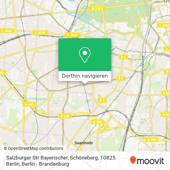 Salzburger Str Bayerischer, Schöneberg, 10825 Berlin Karte