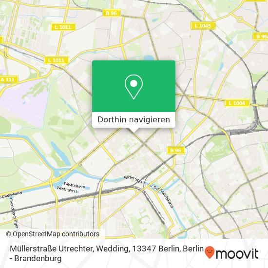 Müllerstraße Utrechter, Wedding, 13347 Berlin Karte