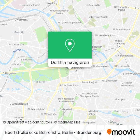 Ebertstraße ecke Behrenstra Karte