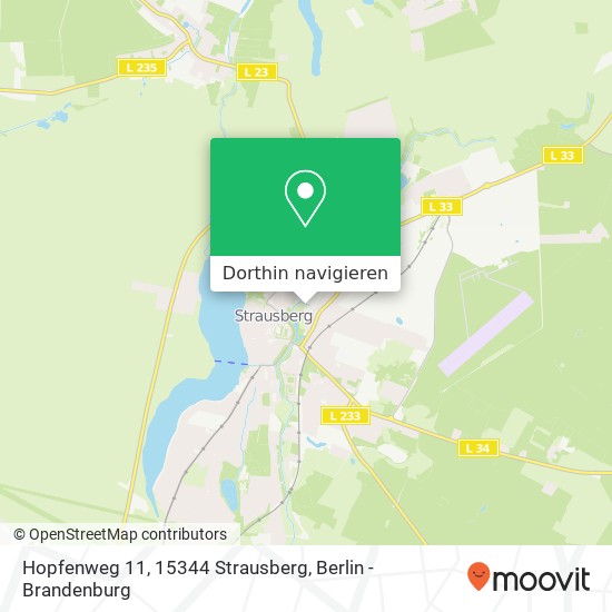 Hopfenweg 11, 15344 Strausberg Karte