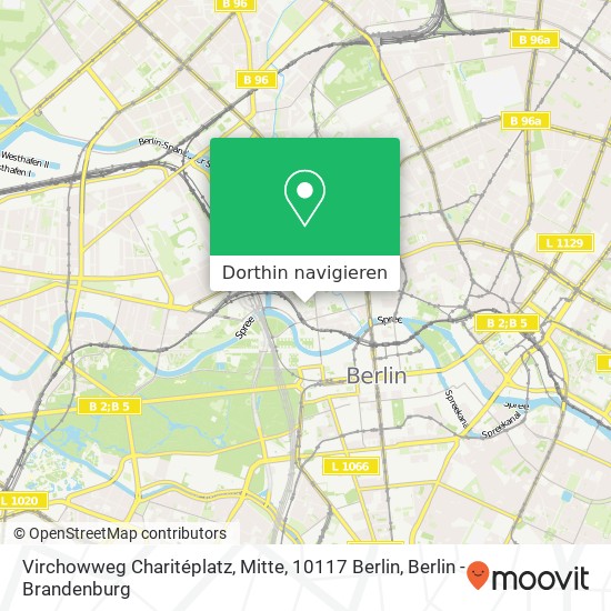 Virchowweg Charitéplatz, Mitte, 10117 Berlin Karte