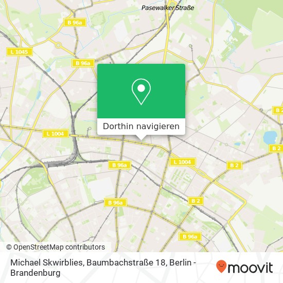 Michael Skwirblies, Baumbachstraße 18 Karte