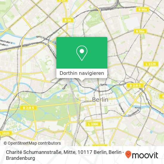 Charité Schumannstraße, Mitte, 10117 Berlin Karte