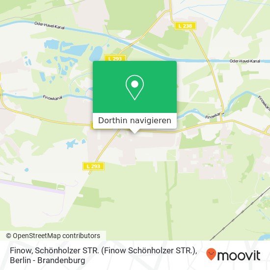 Finow, Schönholzer STR. (Finow Schönholzer STR.) Karte