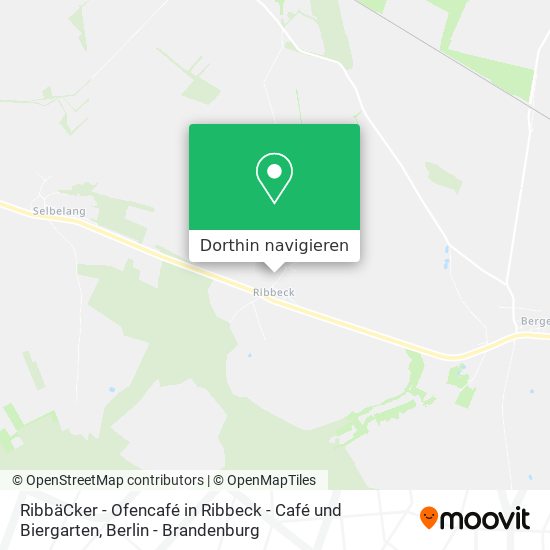 RibbäCker - Ofencafé in Ribbeck - Café und Biergarten Karte
