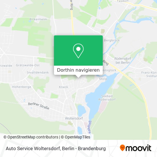 Auto Service Woltersdorf Karte
