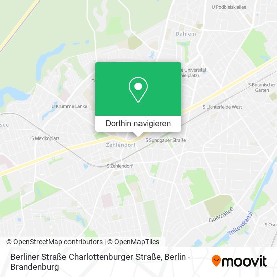 Berliner Straße Charlottenburger Straße Karte