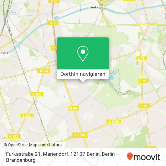 Furkastraße 21, Mariendorf, 12107 Berlin Karte