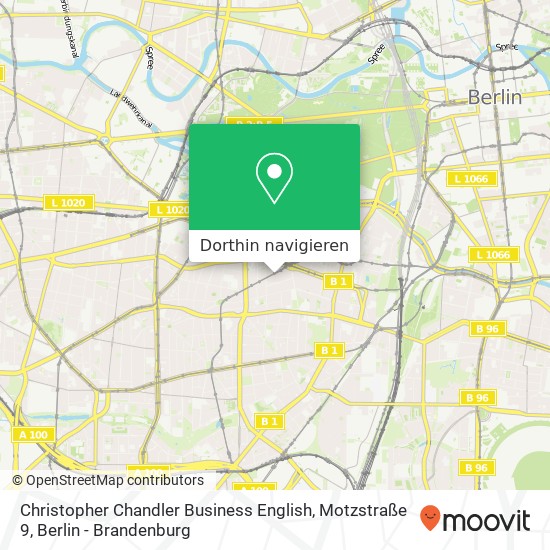 Christopher Chandler Business English, Motzstraße 9 Karte