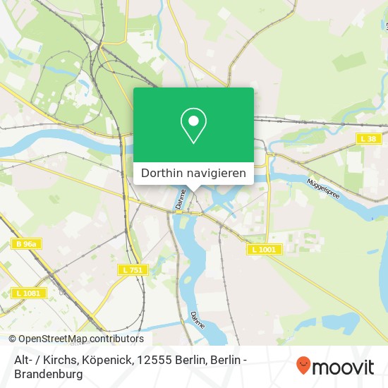 Alt- / Kirchs, Köpenick, 12555 Berlin Karte