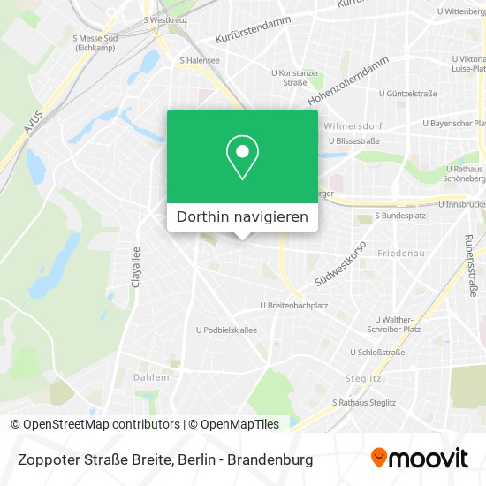 Zoppoter Straße Breite Karte