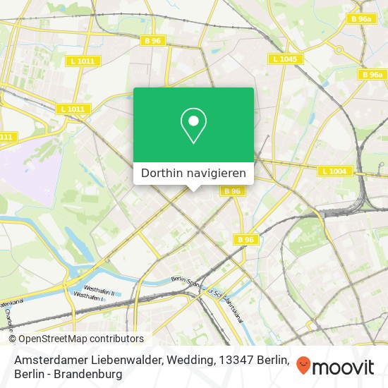 Amsterdamer Liebenwalder, Wedding, 13347 Berlin Karte