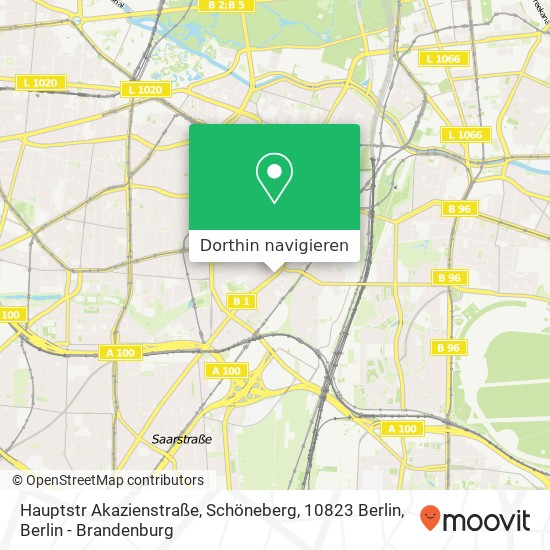 Hauptstr Akazienstraße, Schöneberg, 10823 Berlin Karte