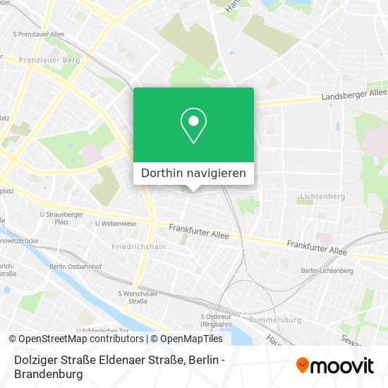 Dolziger Straße Eldenaer Straße Karte