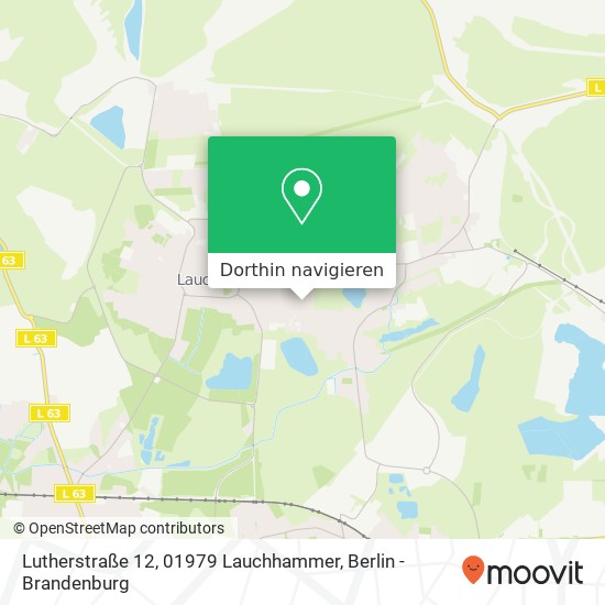 Lutherstraße 12, 01979 Lauchhammer Karte