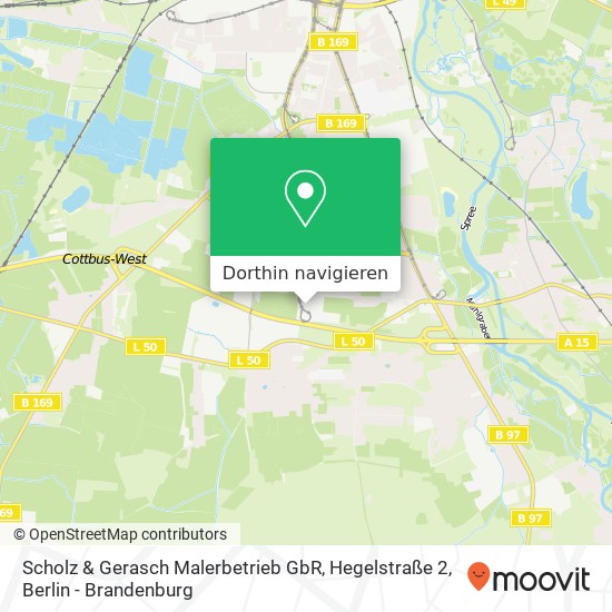 Scholz & Gerasch Malerbetrieb GbR, Hegelstraße 2 Karte