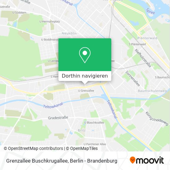 Grenzallee Buschkrugallee Karte