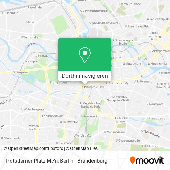Potsdamer Platz Mc'n Karte