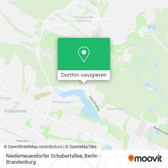 Niederneuendorfer Schubertallee Karte