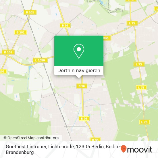 Goethest Lintruper, Lichtenrade, 12305 Berlin Karte