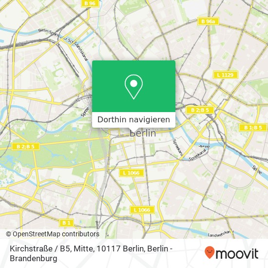 Kirchstraße / B5, Mitte, 10117 Berlin Karte
