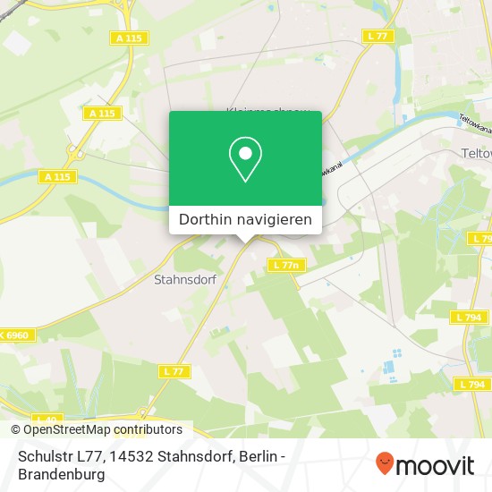 Schulstr L77, 14532 Stahnsdorf Karte