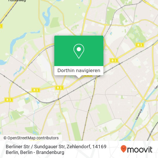 Berliner Str / Sundgauer Str, Zehlendorf, 14169 Berlin Karte