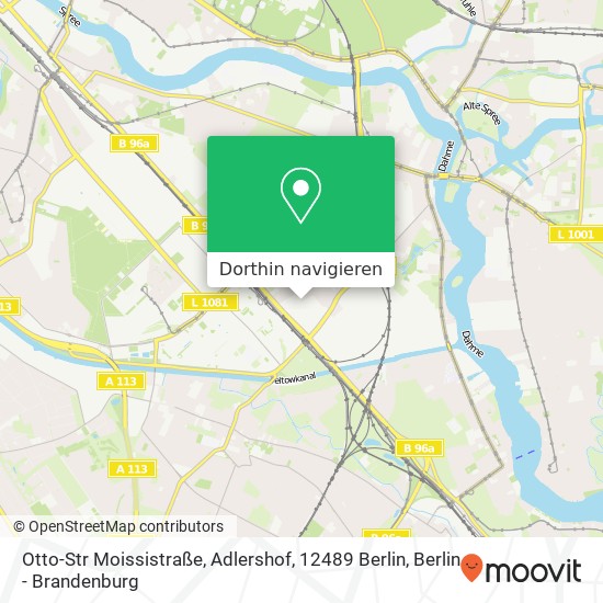 Otto-Str Moissistraße, Adlershof, 12489 Berlin Karte