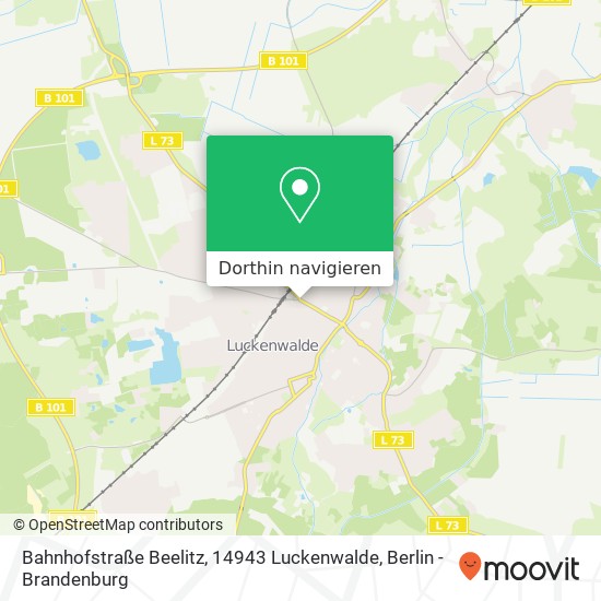 Bahnhofstraße Beelitz, 14943 Luckenwalde Karte