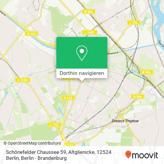 Schönefelder Chaussee 59, Altglienicke, 12524 Berlin Karte