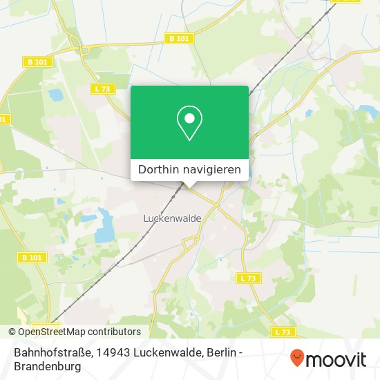 Bahnhofstraße, 14943 Luckenwalde Karte