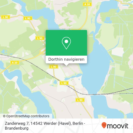 Zanderweg 7, 14542 Werder (Havel) Karte