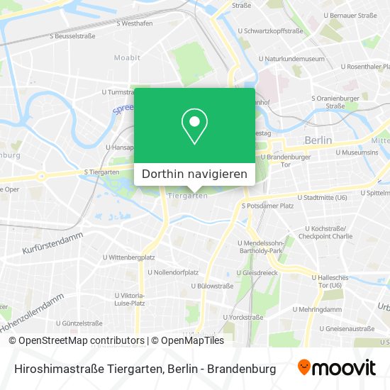 Hiroshimastraße Tiergarten Karte