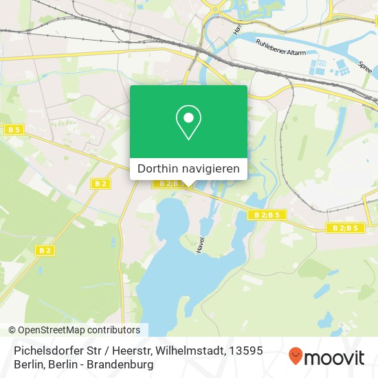 Pichelsdorfer Str / Heerstr, Wilhelmstadt, 13595 Berlin Karte