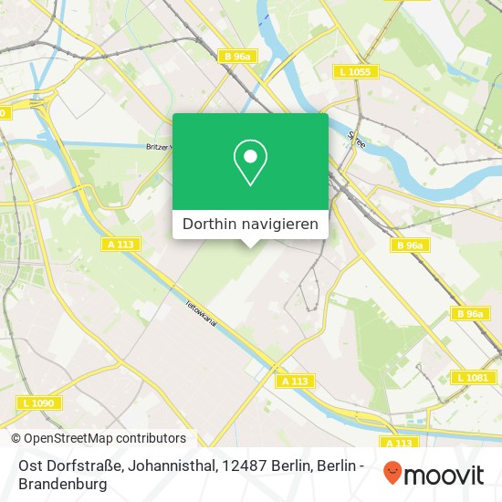 Ost Dorfstraße, Johannisthal, 12487 Berlin Karte