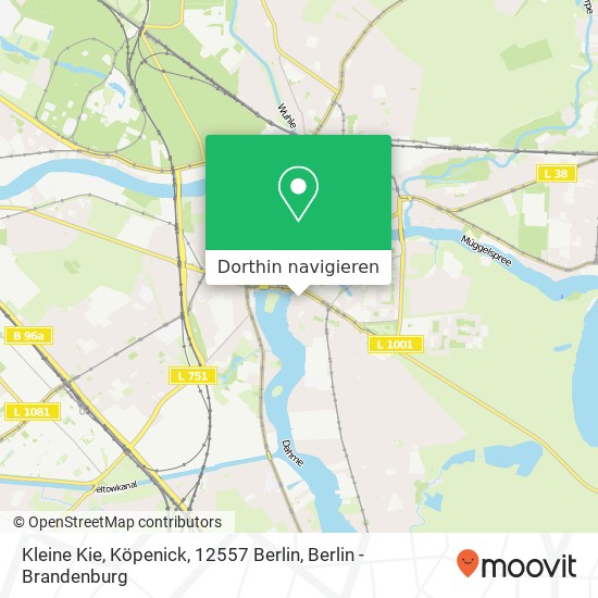 Kleine Kie, Köpenick, 12557 Berlin Karte