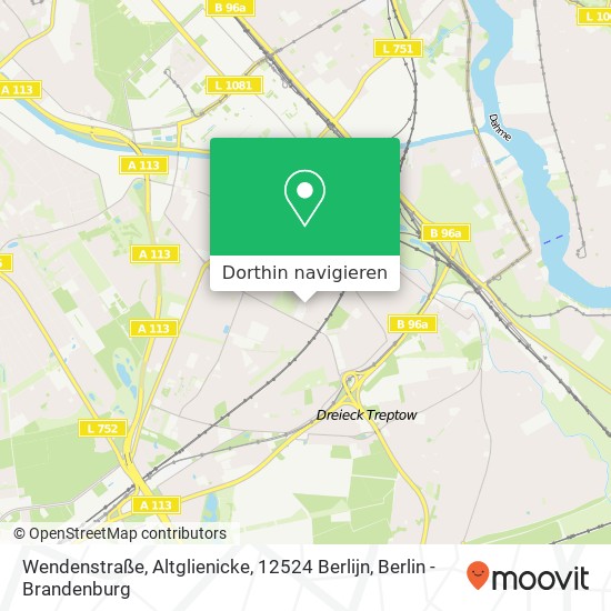 Wendenstraße, Altglienicke, 12524 Berlijn Karte
