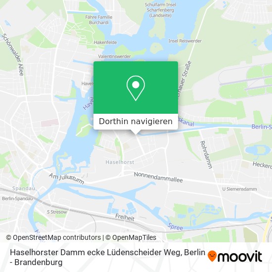 Haselhorster Damm ecke Lüdenscheider Weg Karte