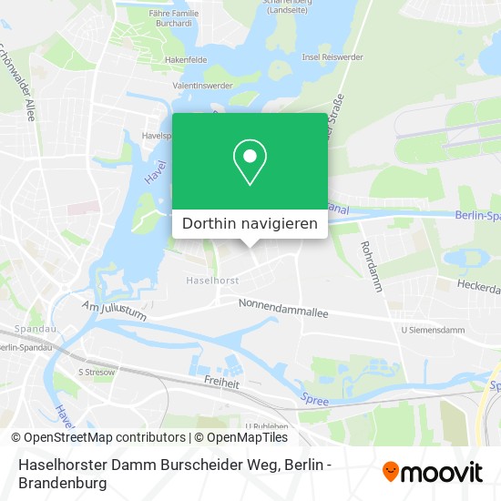 Haselhorster Damm Burscheider Weg Karte