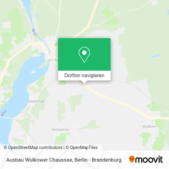 Ausbau Wulkower Chaussee Karte