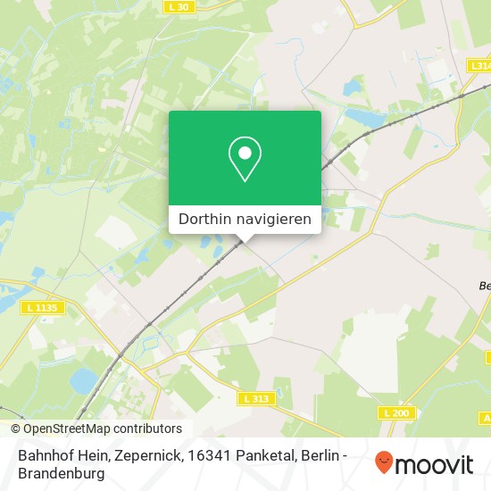 Bahnhof Hein, Zepernick, 16341 Panketal Karte