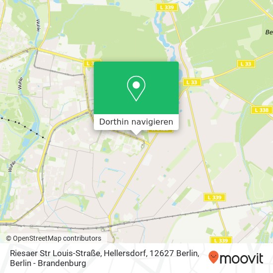 Riesaer Str Louis-Straße, Hellersdorf, 12627 Berlin Karte