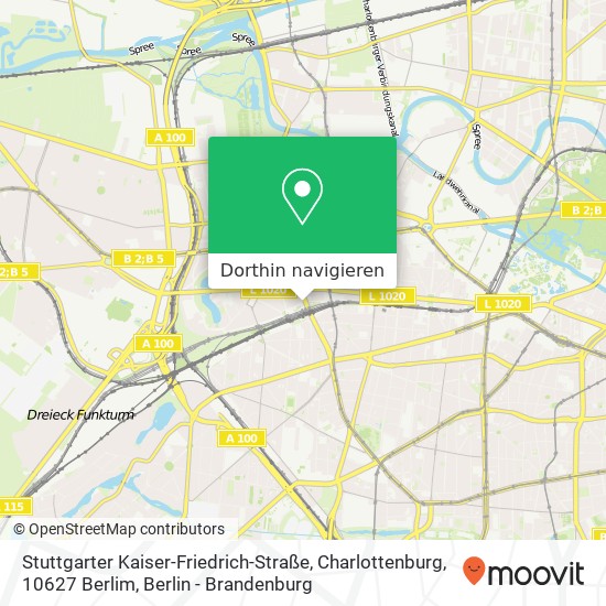 Stuttgarter Kaiser-Friedrich-Straße, Charlottenburg, 10627 Berlim Karte
