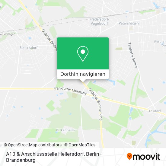 A10 & Anschlussstelle Hellersdorf Karte