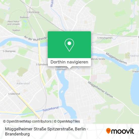Müggelheimer Straße Spitzerstraße Karte