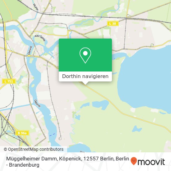 Müggelheimer Damm, Köpenick, 12557 Berlin Karte
