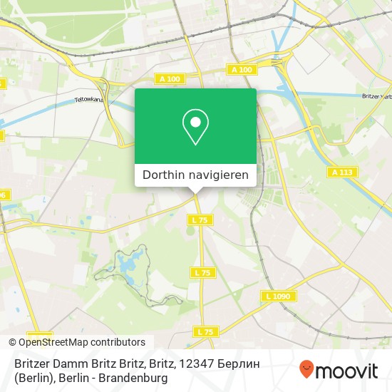 Britzer Damm Britz Britz, Britz, 12347 Берлин (Berlin) Karte