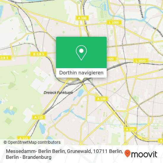 Messedamm- Berlin Berlin, Grunewald, 10711 Berlin Karte