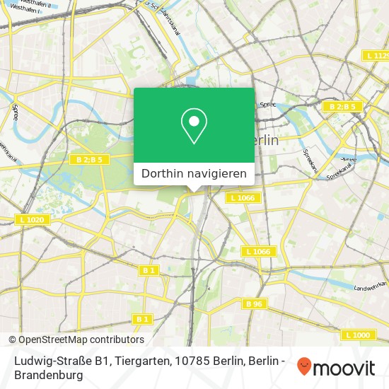 Ludwig-Straße B1, Tiergarten, 10785 Berlin Karte
